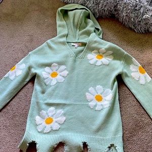 hazel moon flower hoodie/sweater